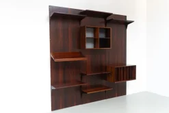 Pamono Vintage Danish 3-Bay Rosewood Modular Wall Unit by Poul Cadovius for Cado, 1960s><noscript><img width=