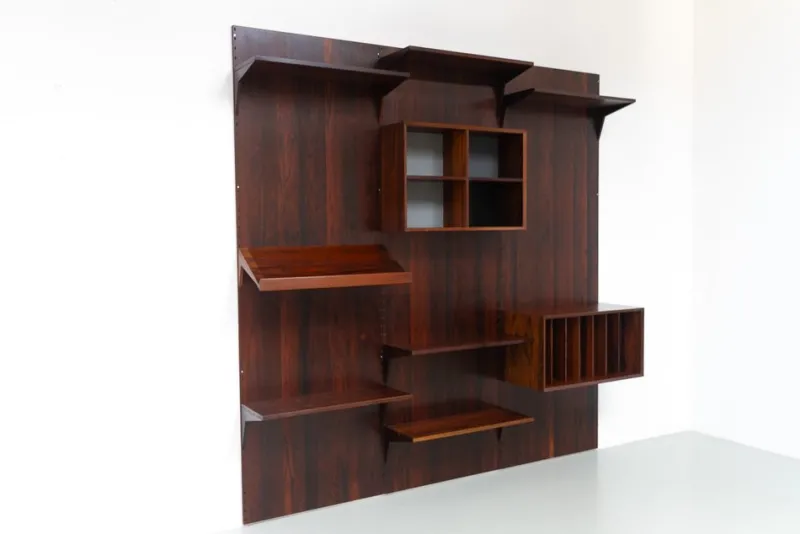Pamono Vintage Danish 3-Bay Rosewood Modular Wall Unit by Poul Cadovius for Cado, 1960s> Shelves & Wall Units