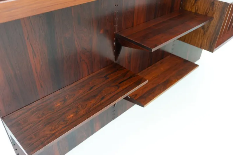 Pamono Vintage Danish 3-Bay Rosewood Modular Wall Unit by Poul Cadovius for Cado, 1960s> Shelves & Wall Units