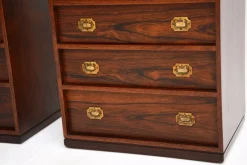 Pamono Vintage Danish Bedside Chests by Henning Korch for Silkeborg, 1960s, Set of 2><noscript><img width=