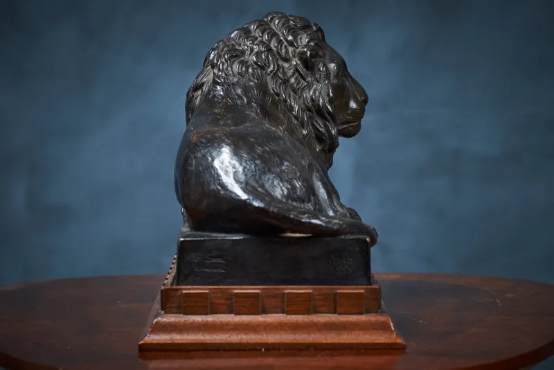 Clearance Pamono Vintage Danish Black Terracotta Lion by Carlsson for P. Ibsen, 1960s
