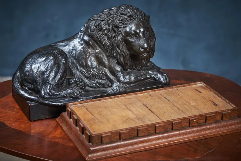 Clearance Pamono Vintage Danish Black Terracotta Lion by Carlsson for P. Ibsen, 1960s