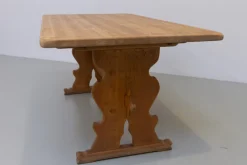 Pamono Vintage Danish Brutalist Oak Dining Table, 1960s><noscript><img width=