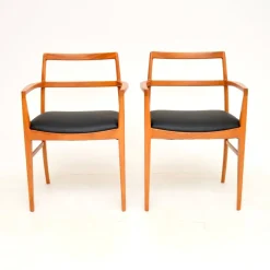 Hot Pamono Vintage Danish Carver Chairs attributed to Arne Vodder for Sibast, 1960s, Set of 2