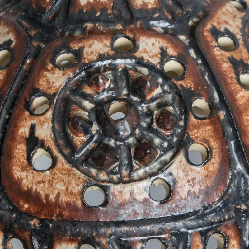 Pamono Vintage Danish Ceramic Pendant with Holes and Spikes, 1960s> Ceiling Lights