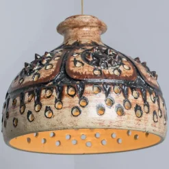 Pamono Vintage Danish Ceramic Pendant with Holes and Spikes, 1960s><noscript><img width=