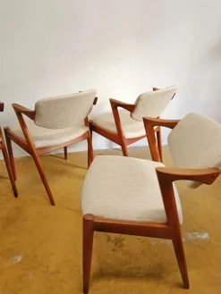 Pamono Vintage Danish Chairs N.42 Model Z by Kai Kristiansen, 1950s, Set of 4