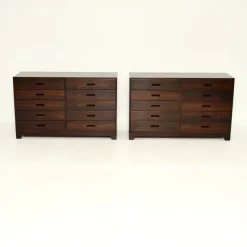 Pamono Vintage Danish Chests by Kai Winding, 1960s, Set of 2> Dressers, Commodes & Chests