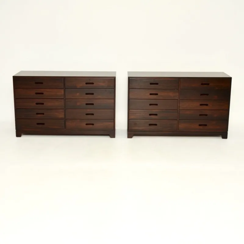 Pamono Vintage Danish Chests by Kai Winding, 1960s, Set of 2> Dressers, Commodes & Chests