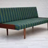 Pamono Vintage Danish Daybed in Furniture Wool and Teak, 1970s> Daybeds & Chaises Lounges