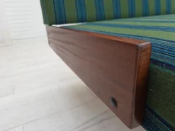 Pamono Vintage Danish Daybed in Furniture Wool and Teak, 1970s><noscript><img width=