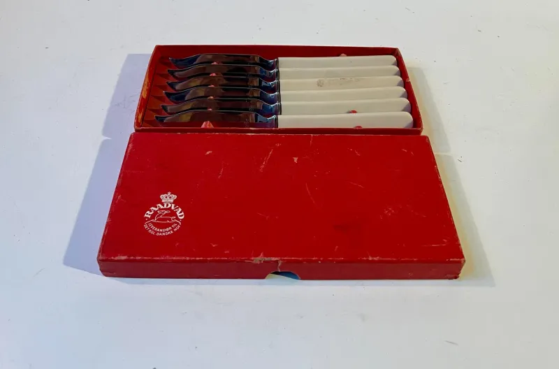 Hot Pamono Vintage Danish Fish Knives by Kay Bojesen for USC Copenhagen, 1950s, Set of 6