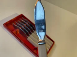 Hot Pamono Vintage Danish Fish Knives by Kay Bojesen for USC Copenhagen, 1950s, Set of 6