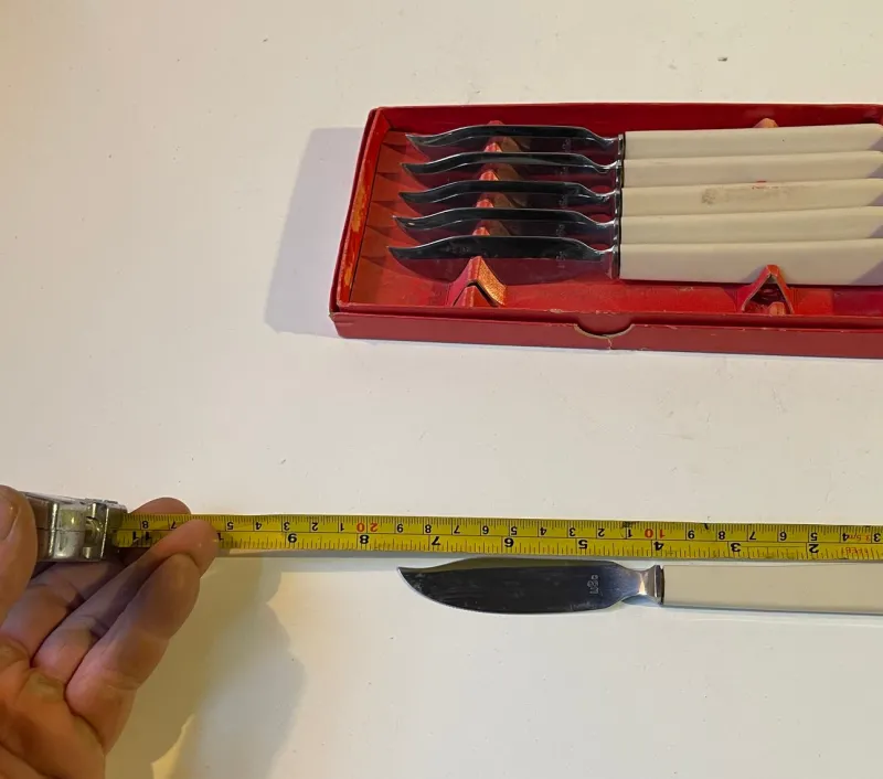 Hot Pamono Vintage Danish Fish Knives by Kay Bojesen for USC Copenhagen, 1950s, Set of 6