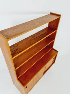 Pamono Vintage Danish Freestanding Book Case in Teak by Bengt Ruda, 1960s><noscript><img width=
