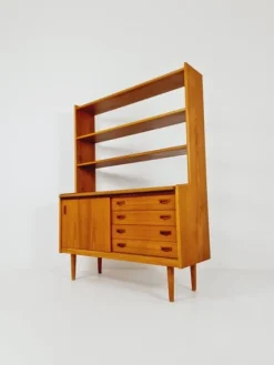 Pamono Vintage Danish Freestanding Book Case in Teak by Bengt Ruda, 1960s><noscript><img width=