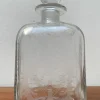 Pamono Vintage Danish Glass Bottle With Engraving