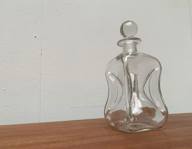 Pamono Vintage Danish Glass Kluk Kluk Bottle from Holmegaard> Bottles, Carafes & Jugs