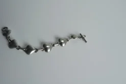 Pamono Vintage Danish Pewter Bracelet by Fink Design, 1970s><noscript><img width=