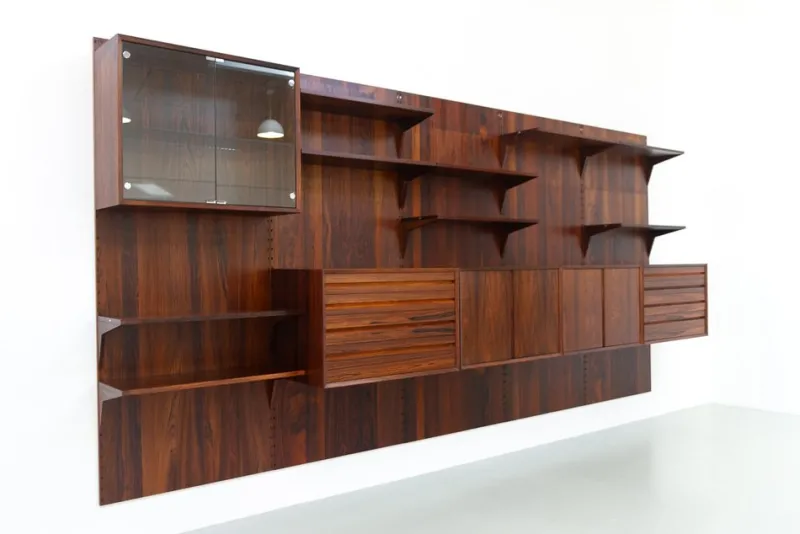 Online Pamono Vintage Danish Rosewood 5-Bay Modular Wall Unit by Poul Cadovius for Cado, 1960s