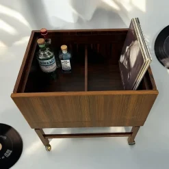 Pamono Vintage Danish Rosewood Bar Trolley by Erling Torvits><noscript><img width=