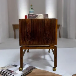 Pamono Vintage Danish Rosewood Bar Trolley by Erling Torvits><noscript><img width=