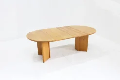 New Pamono Vintage Danish Round Extendable Dining Table in Wood, 1960s