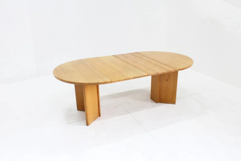 New Pamono Vintage Danish Round Extendable Dining Table in Wood, 1960s