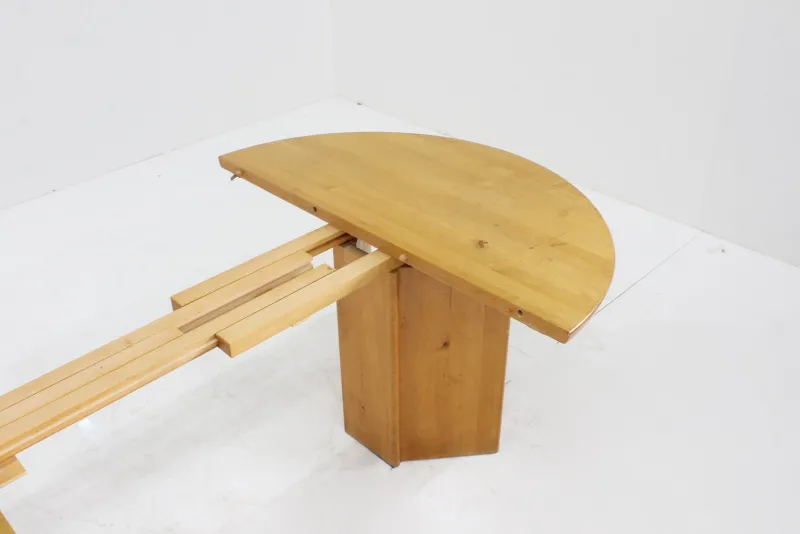 New Pamono Vintage Danish Round Extendable Dining Table in Wood, 1960s
