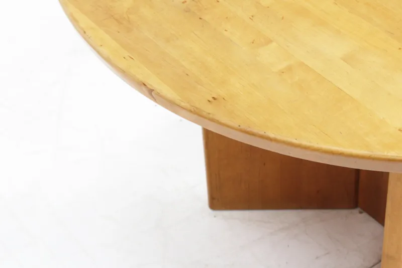 New Pamono Vintage Danish Round Extendable Dining Table in Wood, 1960s