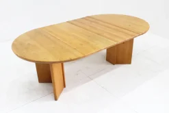 New Pamono Vintage Danish Round Extendable Dining Table in Wood, 1960s