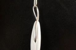 Pamono Vintage Danish Silver Necklace with Porcelain Pendant from Royal Copenhagen, 1960s><noscript><img width=