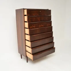 Pamono Vintage Danish Tallboy Chest of Drawers, 1960><noscript><img width=