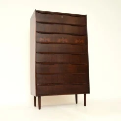 Pamono Vintage Danish Tallboy Chest of Drawers, 1960><noscript><img width=