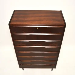 Pamono Vintage Danish Tallboy Chest of Drawers, 1960><noscript><img width=