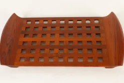 New Pamono Vintage Danish Teak and Glass Tray by Jens Quistgaard for IHQ Dansk Designs, 1960s