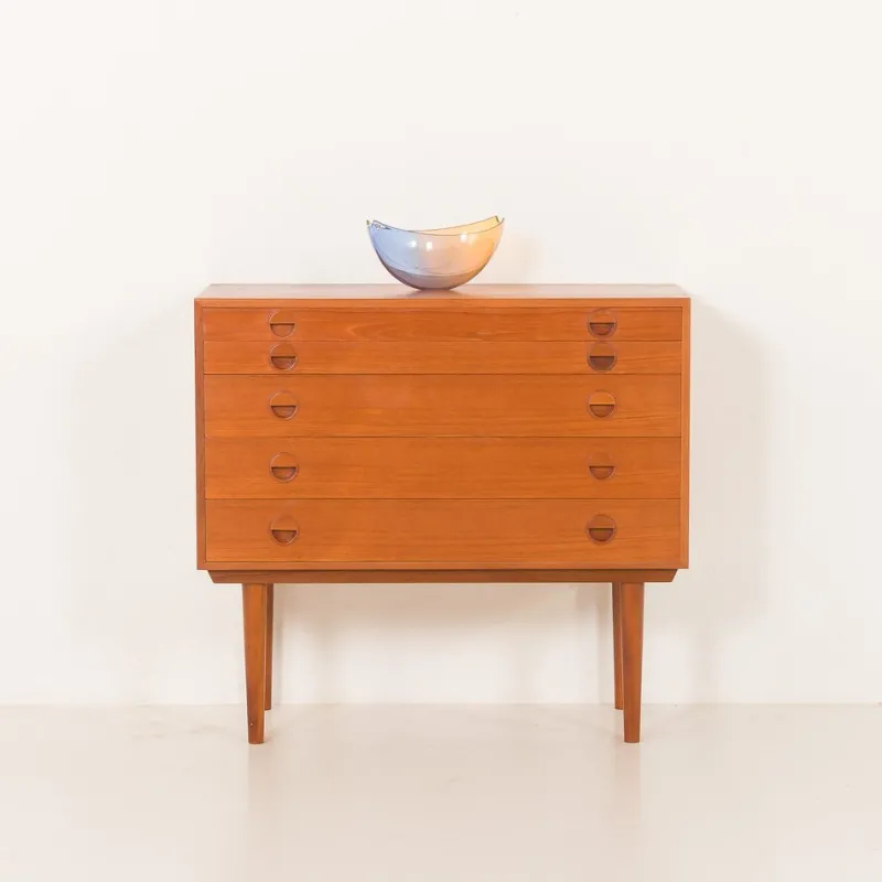 Pamono Vintage Danish Teak Chest of Drawers by Rud Thygesen and Johnny Sørensen for HG Furniture, 1960s> Dressers, Commodes & Chests