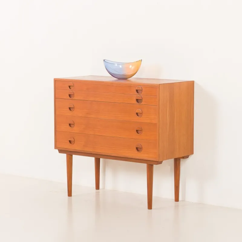 Pamono Vintage Danish Teak Chest of Drawers by Rud Thygesen and Johnny Sørensen for HG Furniture, 1960s> Dressers, Commodes & Chests