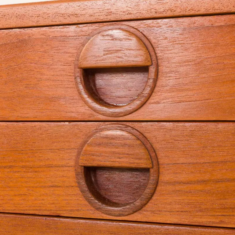 Pamono Vintage Danish Teak Chest of Drawers by Rud Thygesen and Johnny Sørensen for HG Furniture, 1960s> Dressers, Commodes & Chests