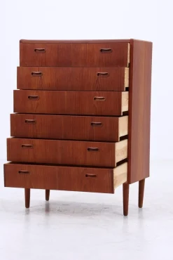 Pamono Vintage Danish Teak Chest of Drawers, 1960s><noscript><img width=