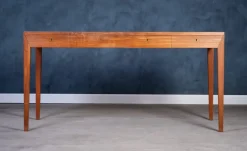 Pamono Vintage Danish Teak Desk by Severin Hansen for Haslev Møbelfabrik, 1950s><noscript><img width=