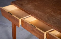 Pamono Vintage Danish Teak Desk by Severin Hansen for Haslev Møbelfabrik, 1950s><noscript><img width=