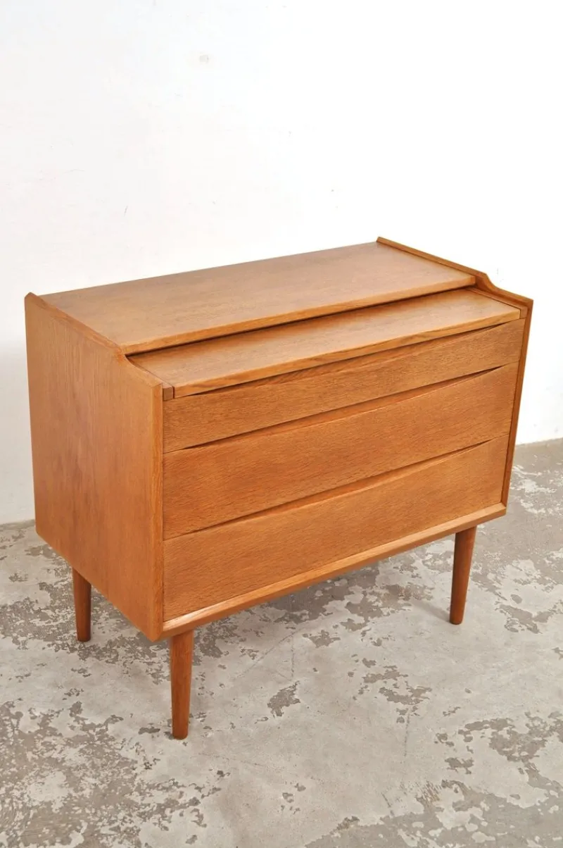New Pamono Vintage Danish Teak Dressing Table or Chest of Drawers from Ølholm Møbelfabrik, 1960s