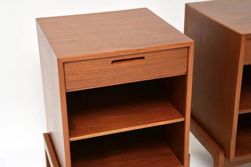 Clearance Pamono Vintage Danish Teak Nightstands by Ib Kofod Larsen, 1960, Set of 2