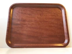 Pamono Vintage Danish Teak Serving Tray from Langva, 1960s> Trays