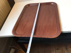 Pamono Vintage Danish Teak Serving Tray from Langva, 1960s><noscript><img width=