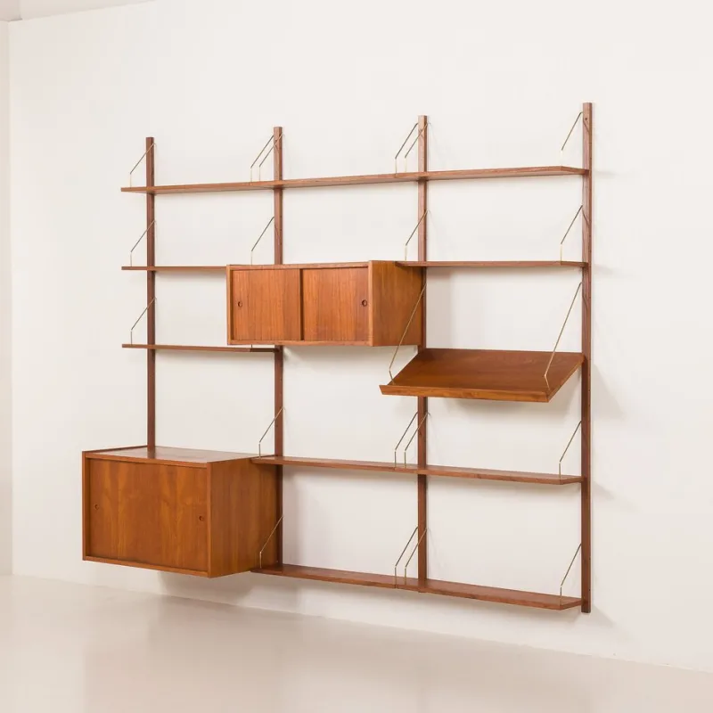 Pamono Vintage Danish Teak Wall Unit from PS System, 1960s> Shelves & Wall Units