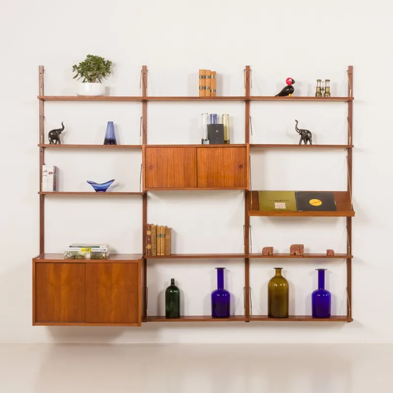 Pamono Vintage Danish Teak Wall Unit from PS System, 1960s> Shelves & Wall Units