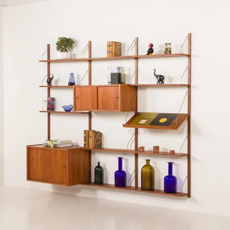 Pamono Vintage Danish Teak Wall Unit from PS System, 1960s> Shelves & Wall Units