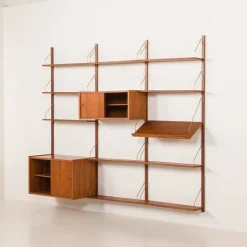 Pamono Vintage Danish Teak Wall Unit from PS System, 1960s><noscript><img width=